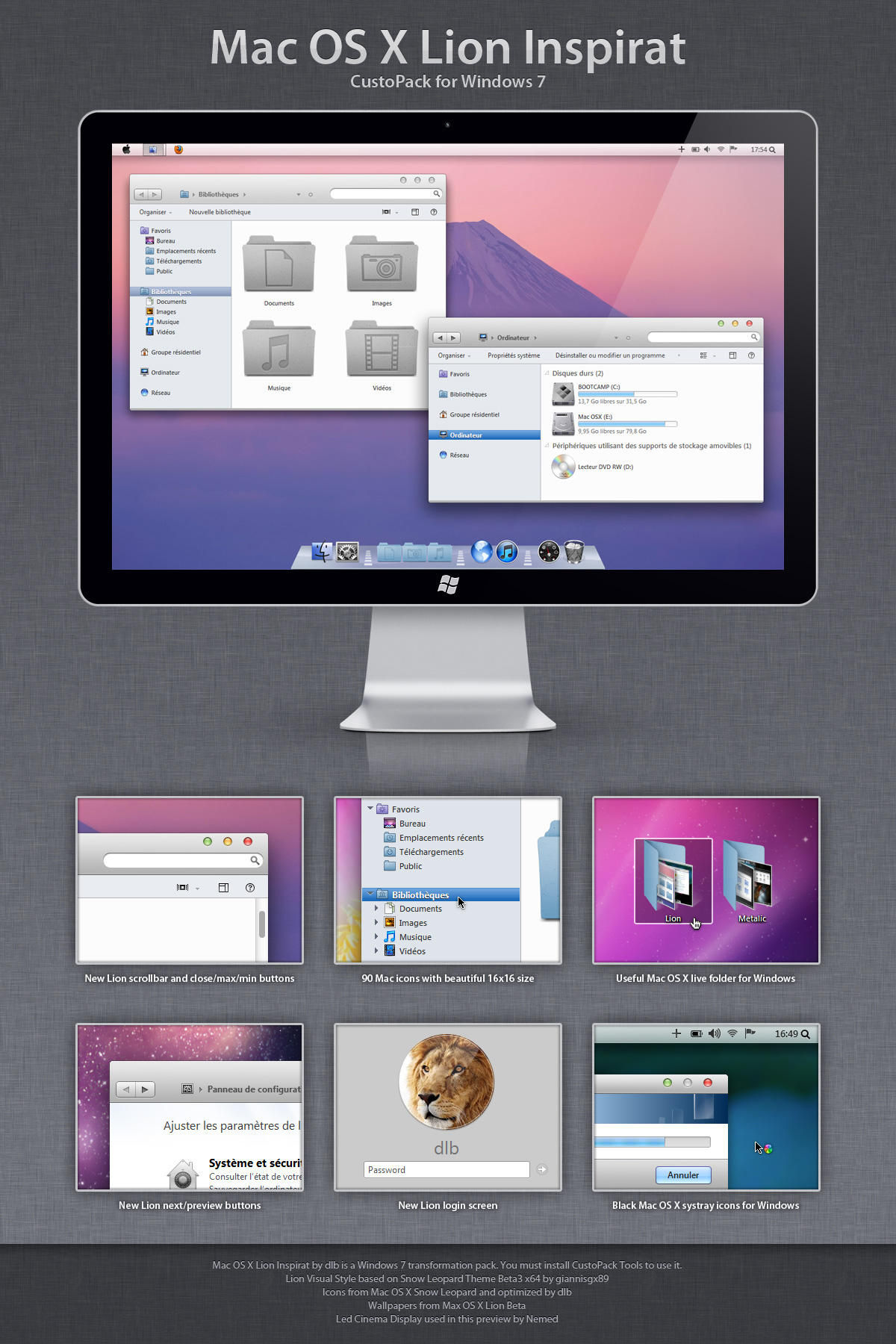 Wallpaper #eBmvNo8BtGB6xQ780aMw49 Mac Os X Lion Inspirat Dp3 by David Pieron on Deviantart