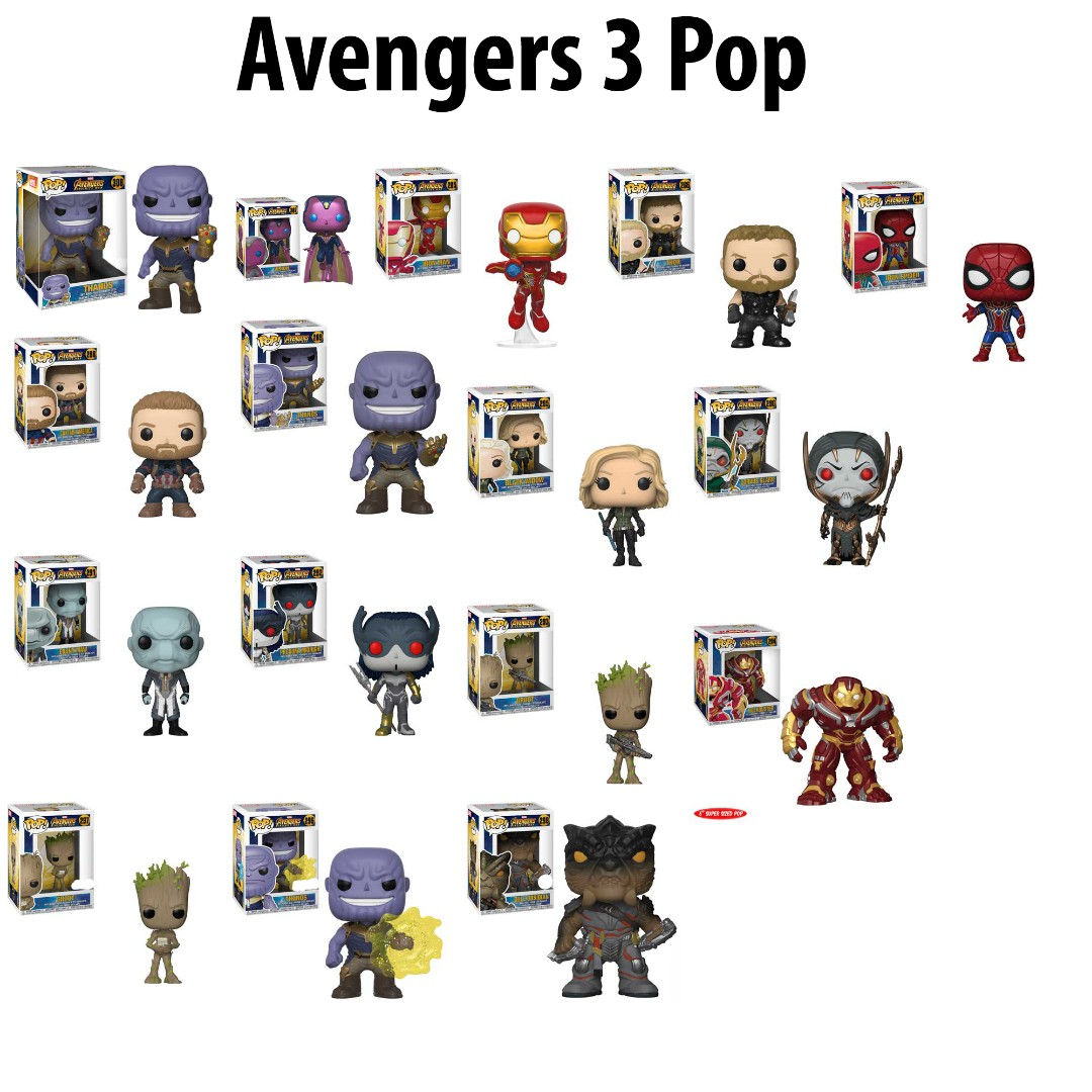 Wallpaper #72fr_JIBSpphPi3-o5lj20 Avengers Infinity War Funko Pop Toys Games Bricks Figurines on