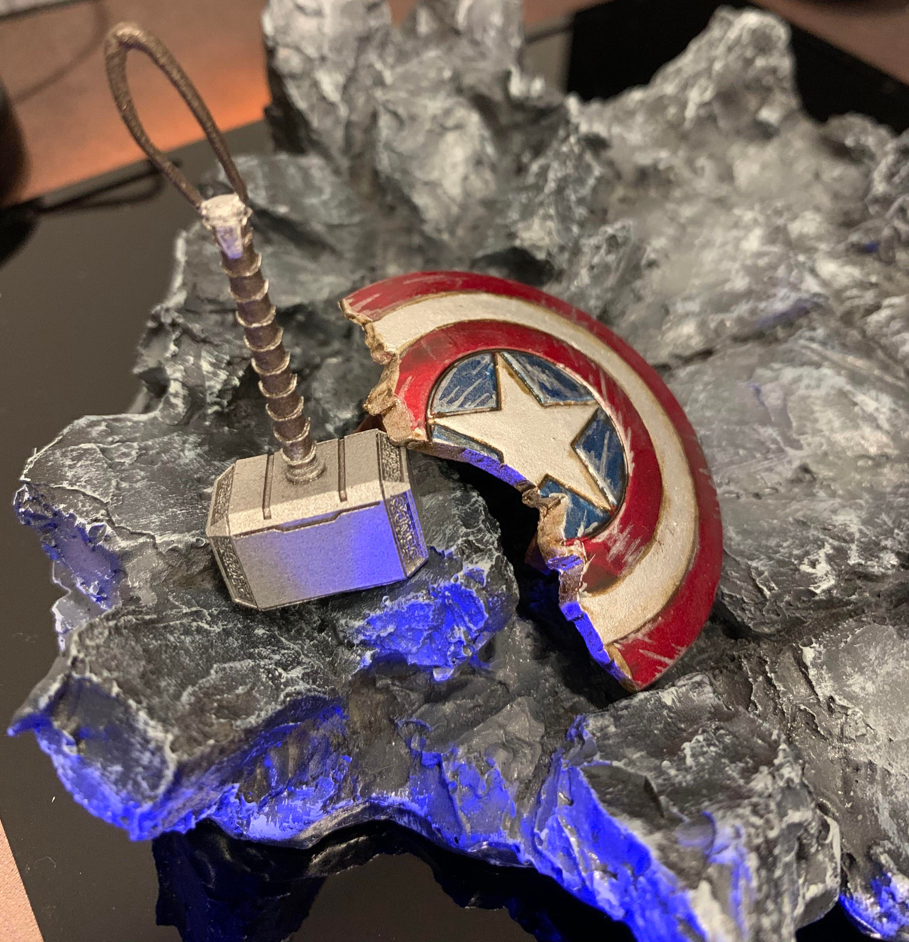 Wallpaper #EX0K8Y4Bnwiau_P6fAhh34 Shf Marvel Legends Avengers Captain America Broken Shield and Thor