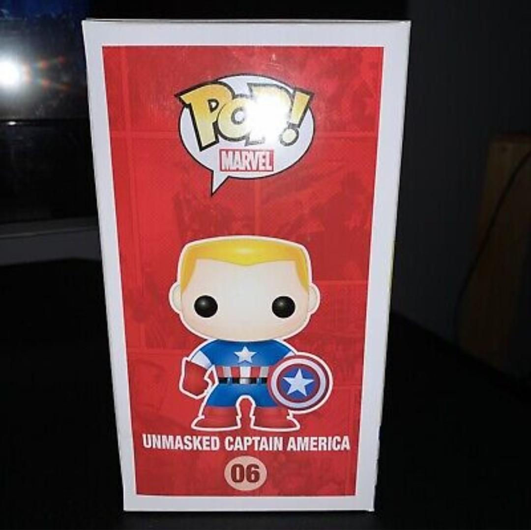 Wallpaper #vWfWEJMBSpphPi3-LPSt328 Funko Unmasked Captain America Hobbies Toys Toys Games on Carousell