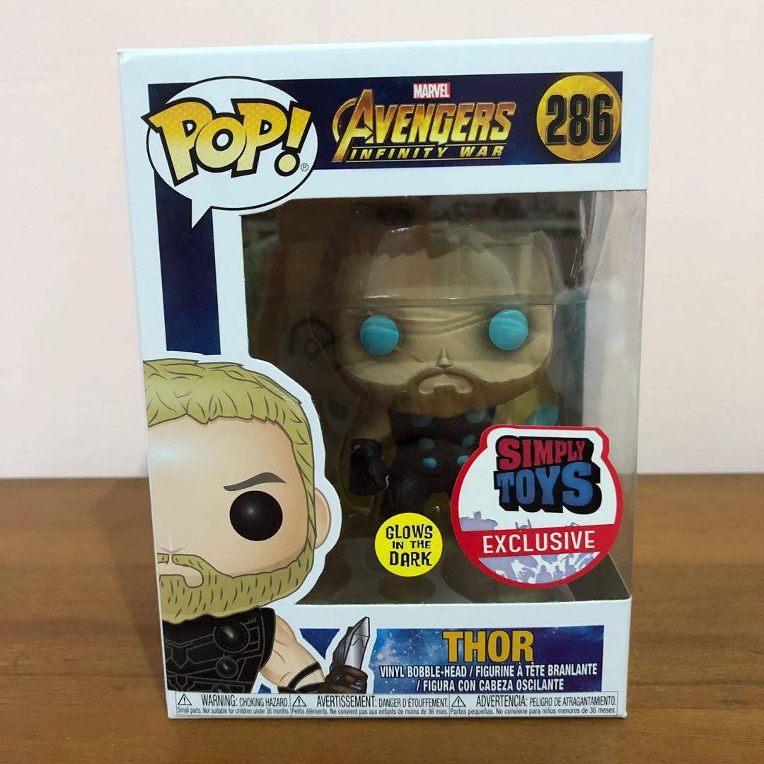 Wallpaper #72fr_JIBSpphPi3-o5lj109 Brand New Funko Pop Avengers Infinity War Thor Glow in the Dark Gitd