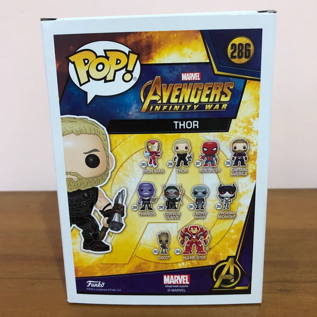 Wallpaper #72fr_JIBSpphPi3-o5lj88 Brand New Funko Pop Avengers Infinity War Thor Glow in the Dark Gitd