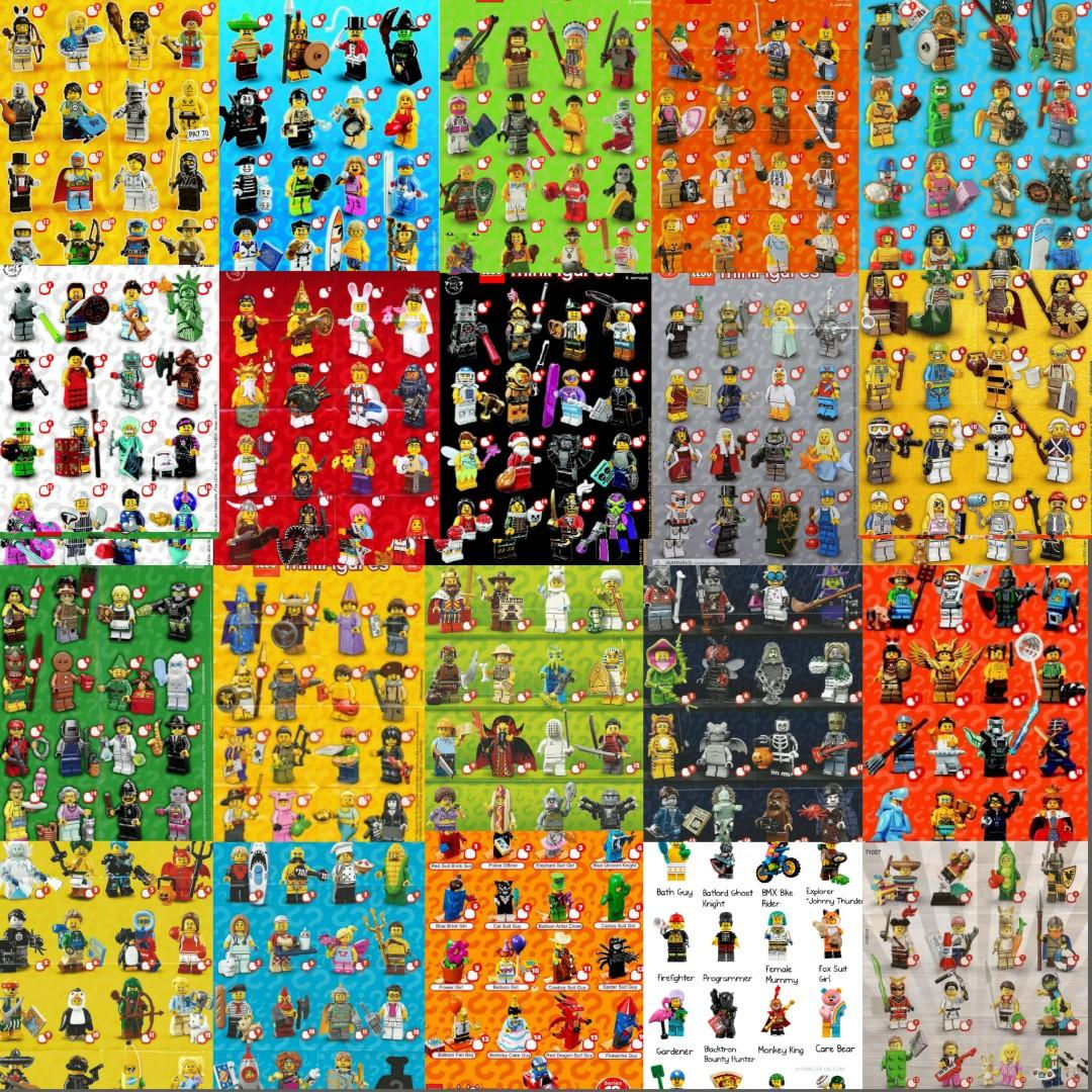 Wallpaper #tp-vV5MBcUVgGJNoe68-30 Lego Minifigures Series 1 to 20 Hobbies Toys Collectibles