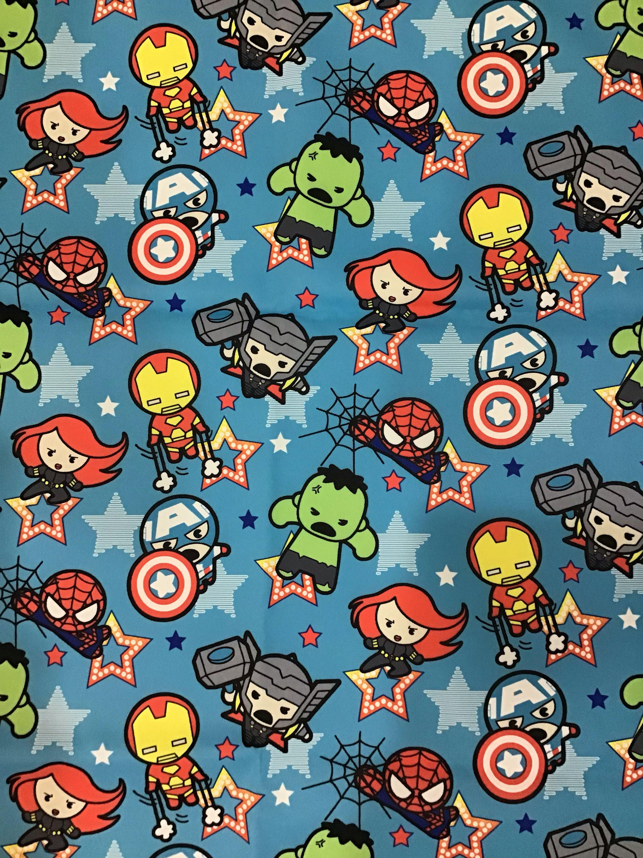 Wallpaper #8hmLNo8BtGB6xQ78SaKh6 Marvel Avengers Print Poly Canvas Fabric Hobbies Toys Stationery
