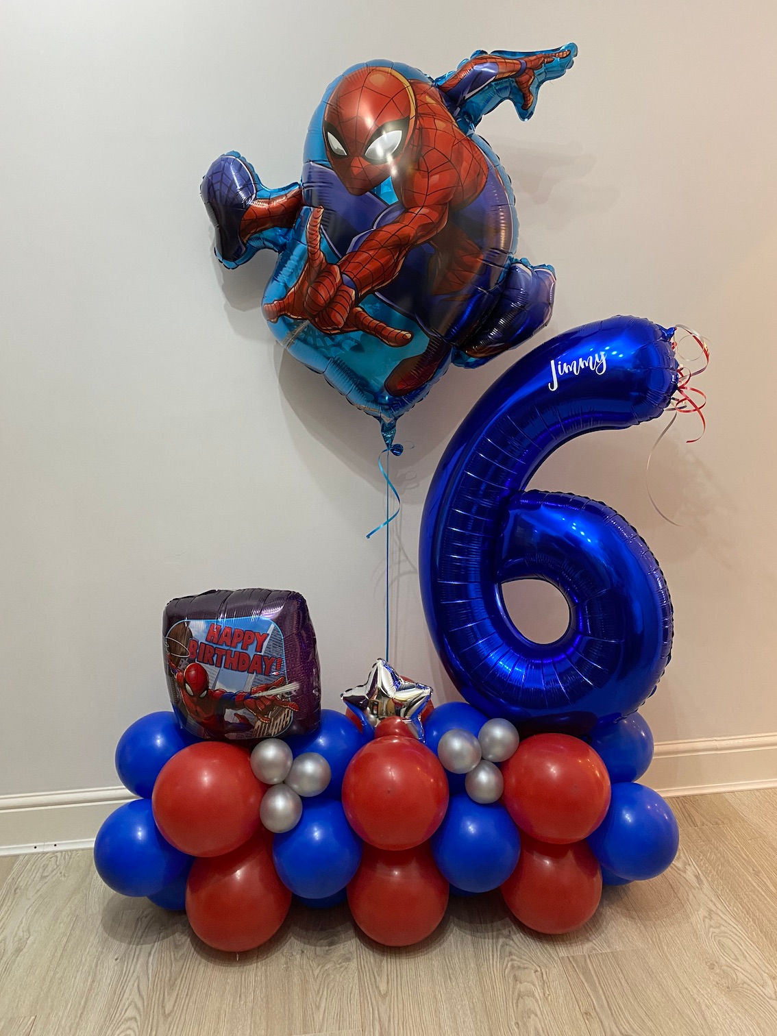 Wallpaper #MDHaNZMB5zzyi_yY3VhD92 Personalised Spiderman Balloon Stack the Little Balloon Company