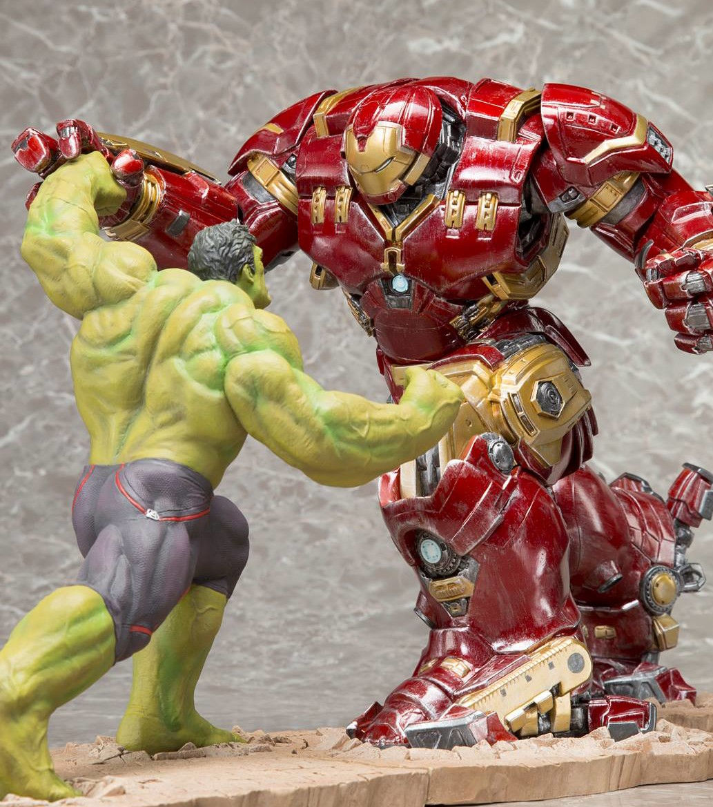 Wallpaper #oGeQ55IBSpphPi3-bziy115 Kotobukiya Hulkbuster Iron Man Hulk Statues Up for Order Marvel