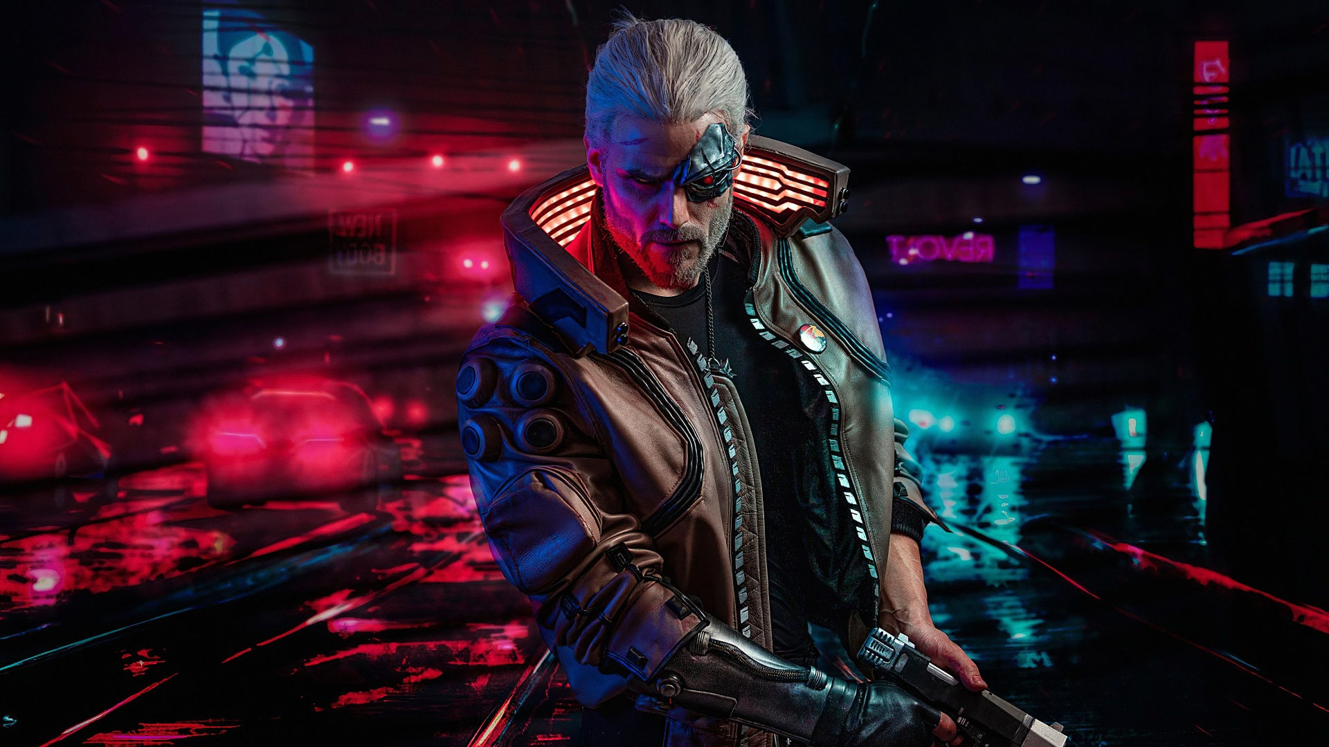 Wallpaper #gAAd6o4BSdW8dNoufA5t30 Cyberpunk 2077 Wallpaper 4K Geralt of Rivia the Witcher
