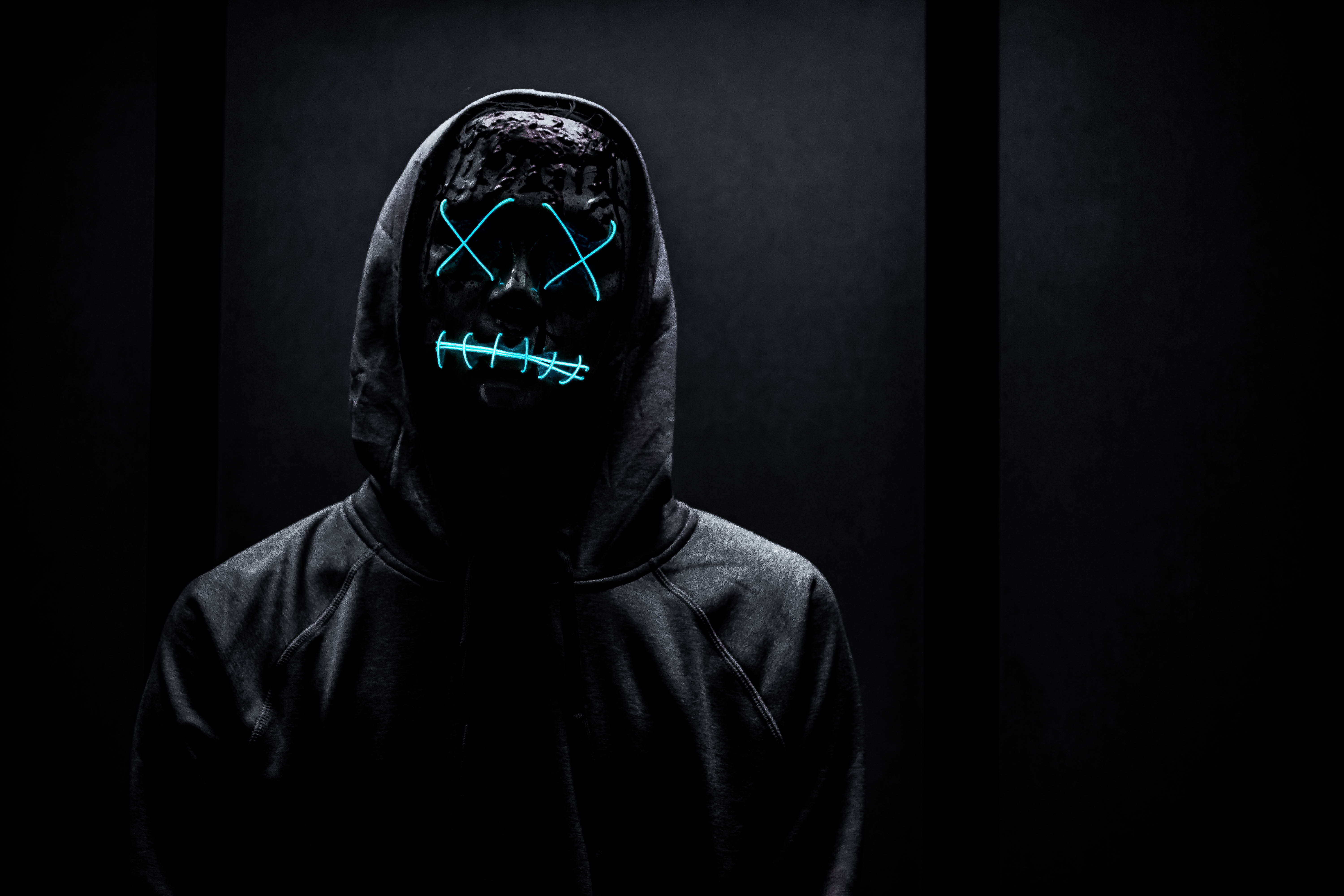 Wallpaper #vmfg95IBSpphPi3-Voeh88 Neon Mask Wallpaper 4K for PC
