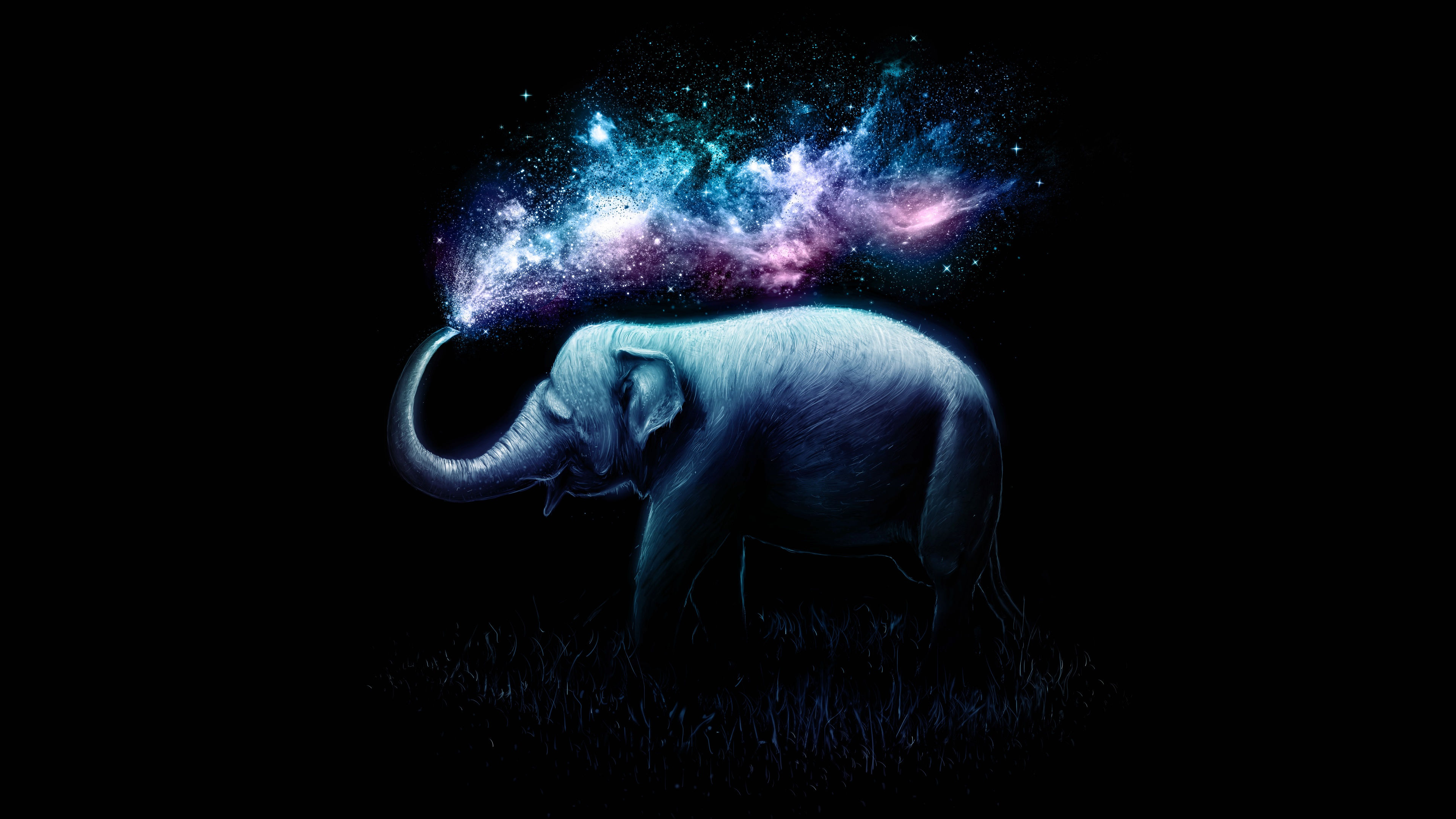 Wallpaper #sHfNJ5MB-pgBXx60h6cK247 Elephant Wallpaper 4K Colorful Surreal Amoled