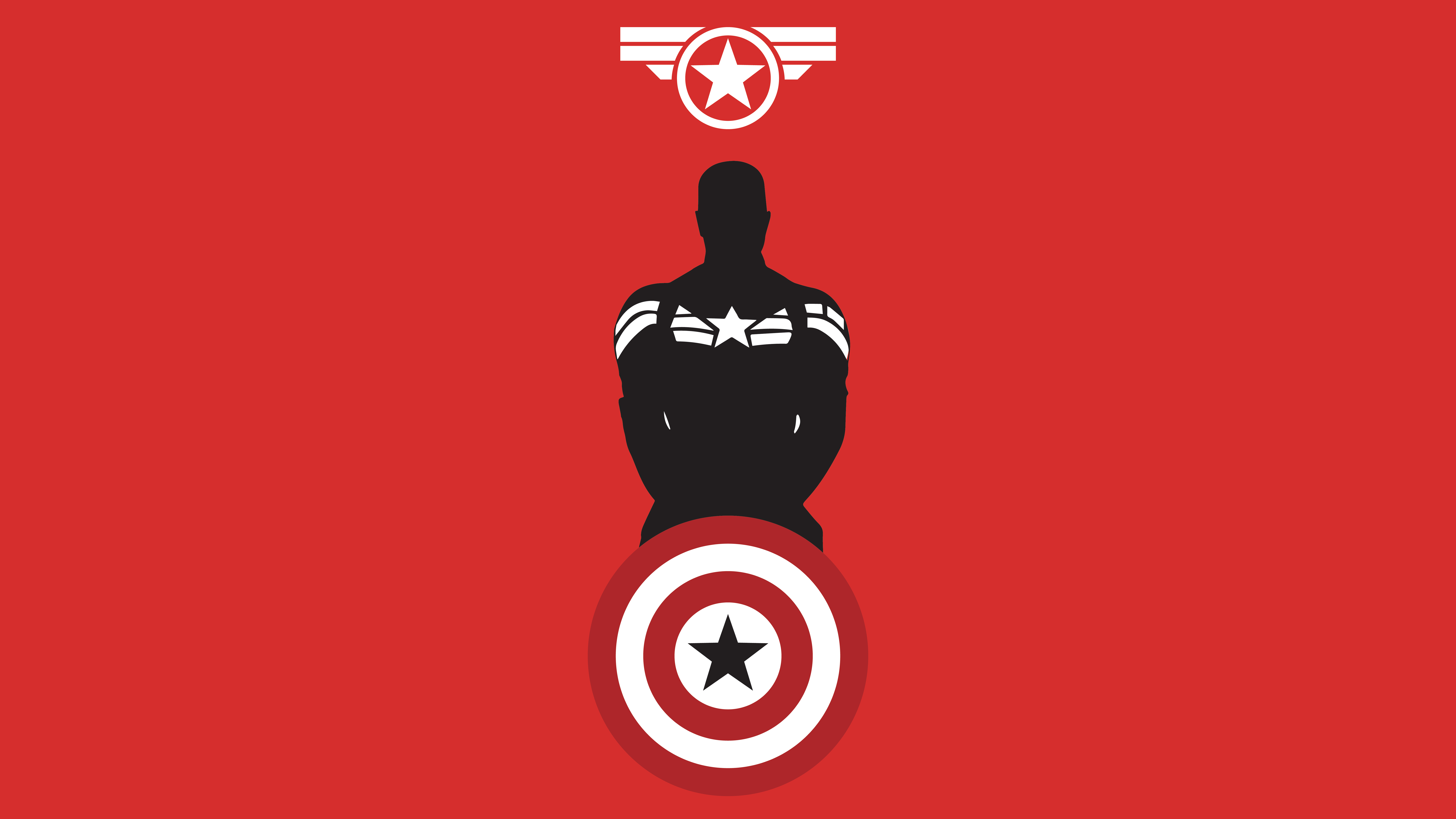 Wallpaper #YEVWmY4B7YBJg1BVu6FT59 Captain America Wallpaper 4K Minimal Art Marvel Superheroes