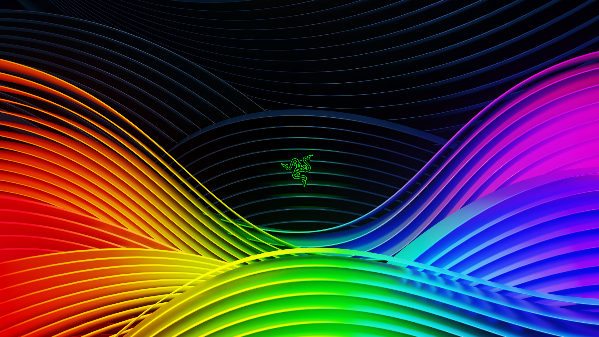 Wallpaper #6hn8KY8BtGB6xQ78NIkK11 Razer Wallpaper 4K Colorful Spectrum Waves Ridges