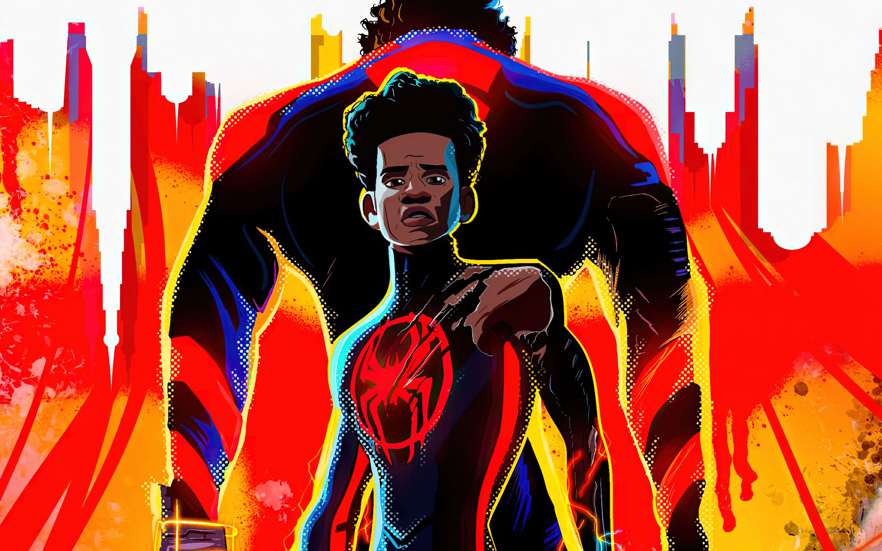 Wallpaper #L9uoYZcBzF5tfotJUuVF166 Miguel Ohara and Miles Morales in Spider Man Across the Spider Verse