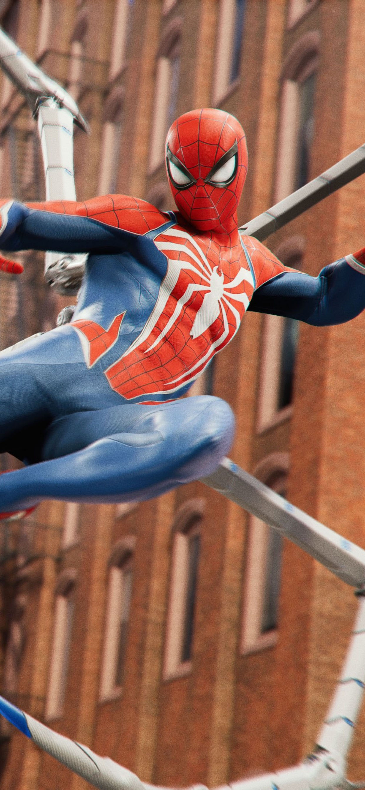 Wallpaper #t-_6S5MBMN-XEVvVqTyE315 Peter Parker Action in Marvels Spider Man 2 4K Wallpaper