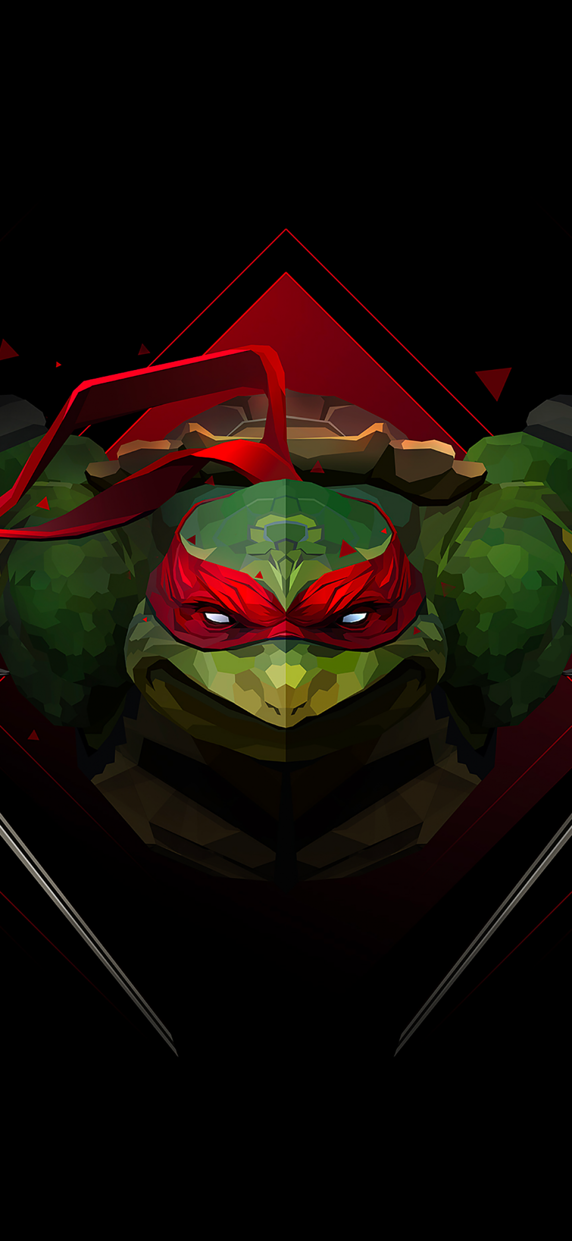 Wallpaper #R2cf8ZIBSpphPi3-O2pZ253 Raphael Wallpaper 4K Tmnt Low Poly Artwork Amoled