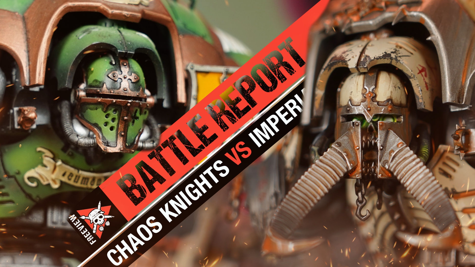 Wallpaper #5XfXJ5MB-pgBXx60OqfB259 Chaos Knights vs Imperial Knights Warhammer 40k Battle Report