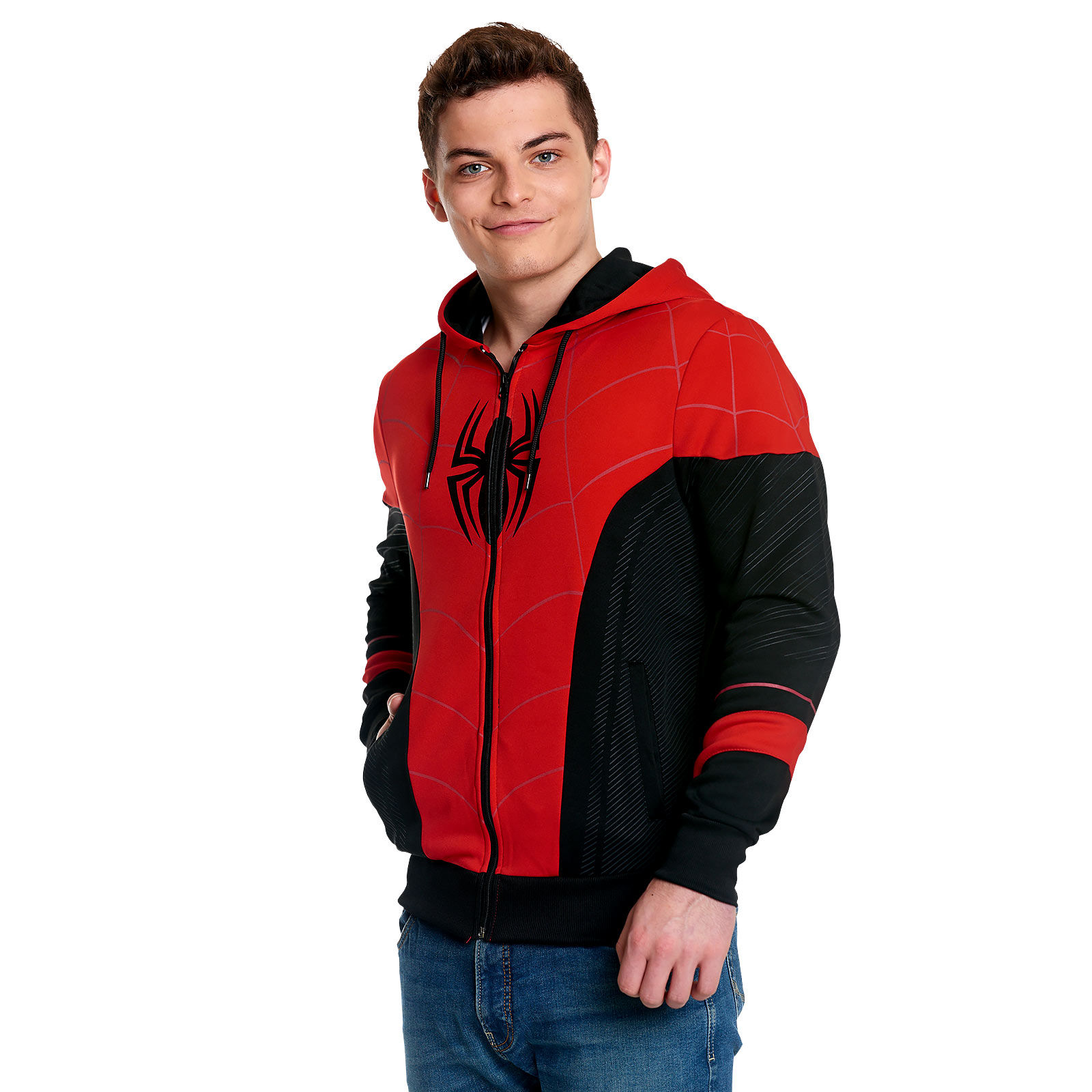 Wallpaper #_wCE644BSdW8dNouVRHU50 Spider Man Red Black Suit Kapuzenjacke Elbenwald
