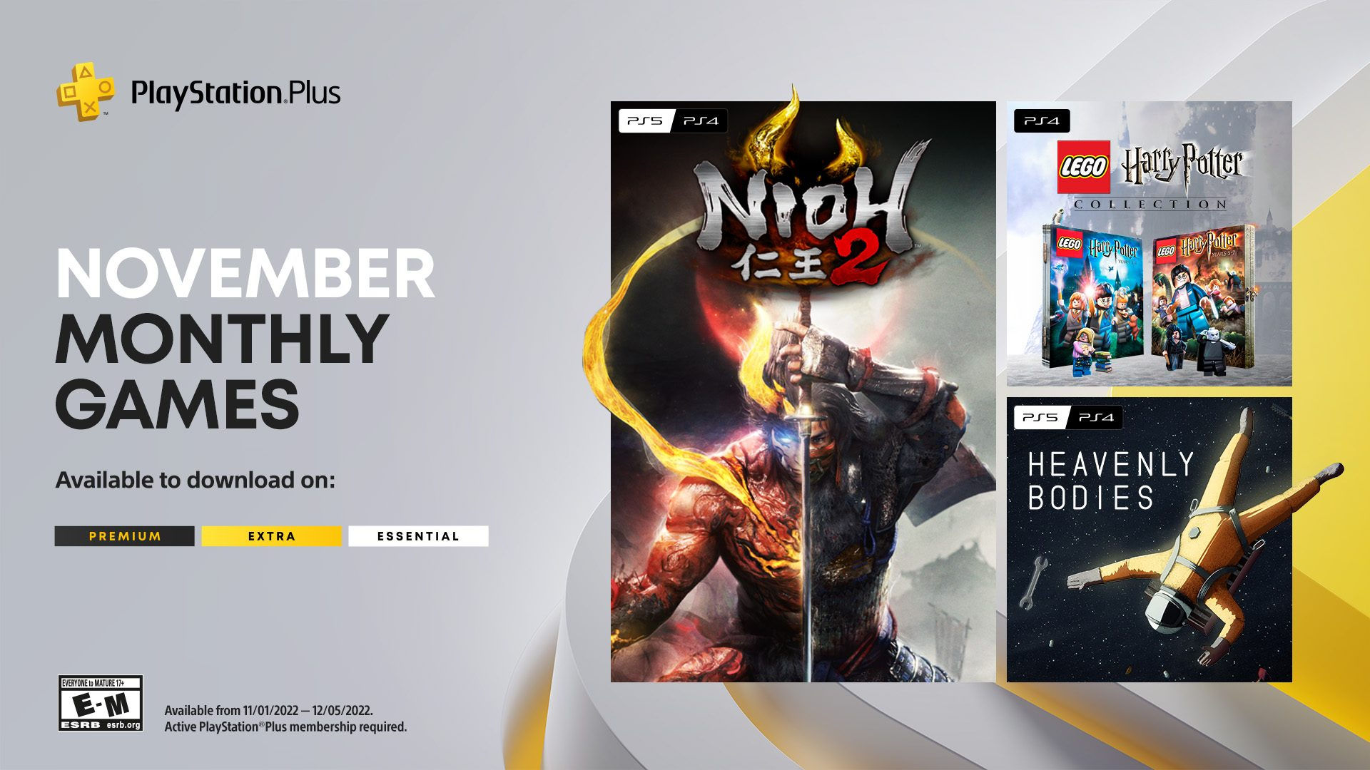 Wallpaper #1GiXGZMBSpphPi3-yhdC240 Playstation Plus Monthly Games for November Nioh 2 Lego Harry Potter