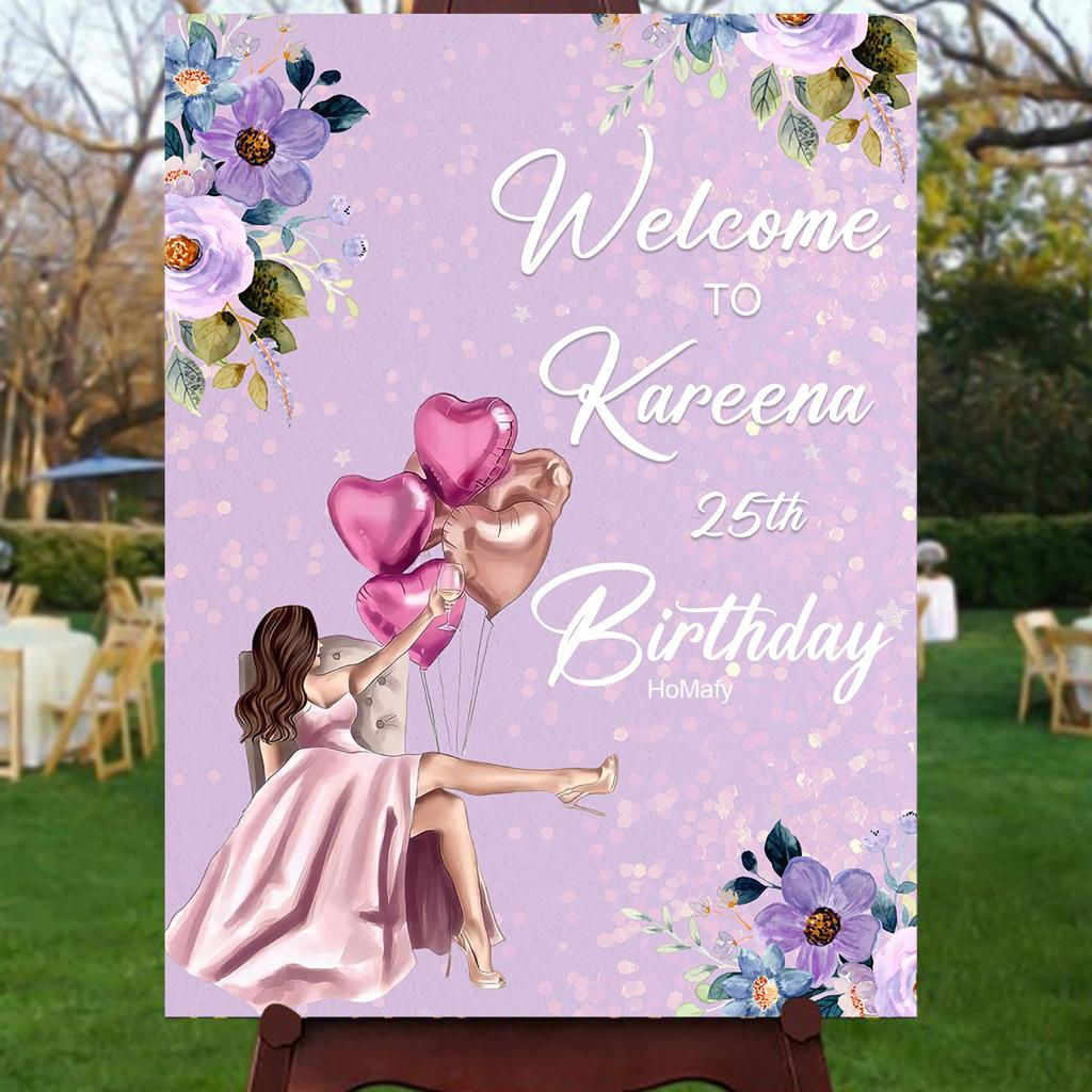 Wallpaper #PDHeNZMB5zzyi_yYylio29 Personalised Birthday Party Welcome Board Birthday Sign Board