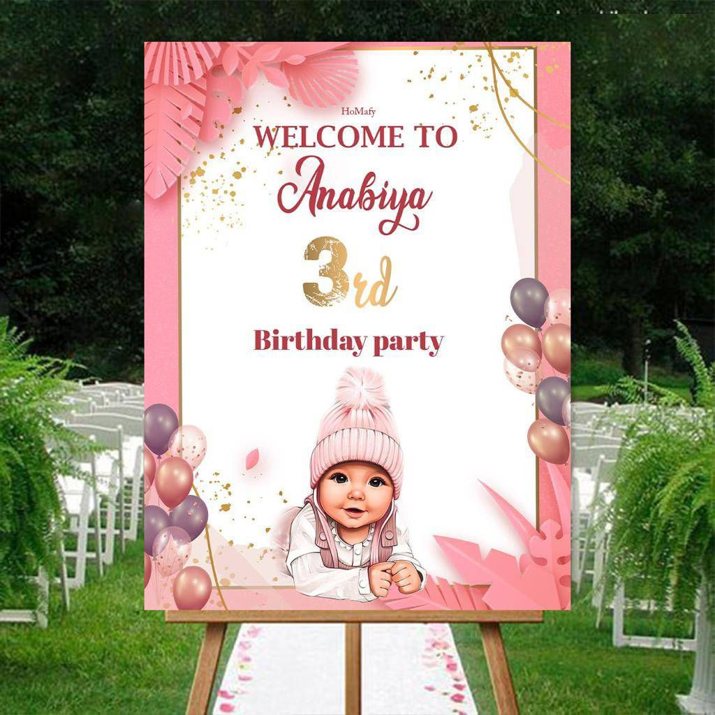 Wallpaper #PDHeNZMB5zzyi_yYylio5 Personalised Birthday Party Welcome Board Kids Birthday Sign Board