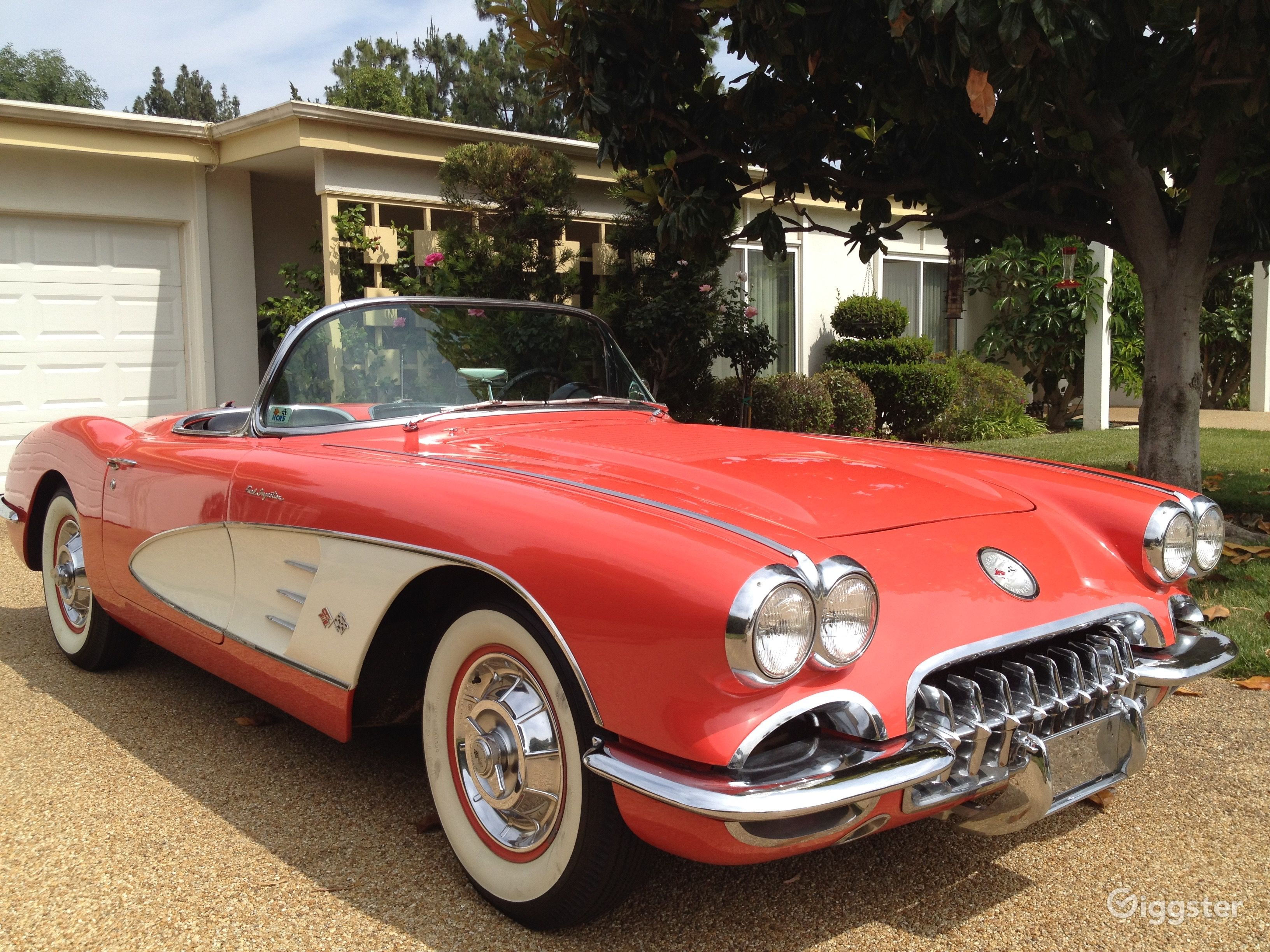 Wallpaper #xRm7N48BtGB6xQ78B6YV36 1958 Red Corvette Convertible Fuellie Rent This Location on Giggster