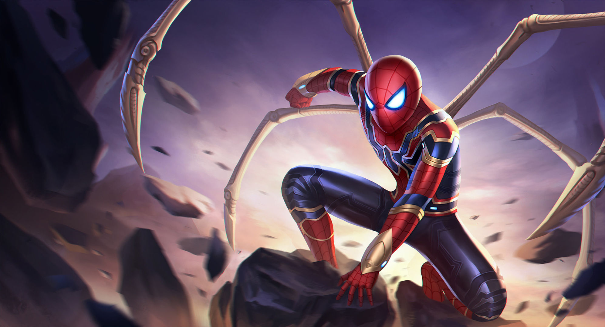 Wallpaper #eEXmlo4B7YBJg1BVj6B846 Spider-Man in His Iron Spider Suit