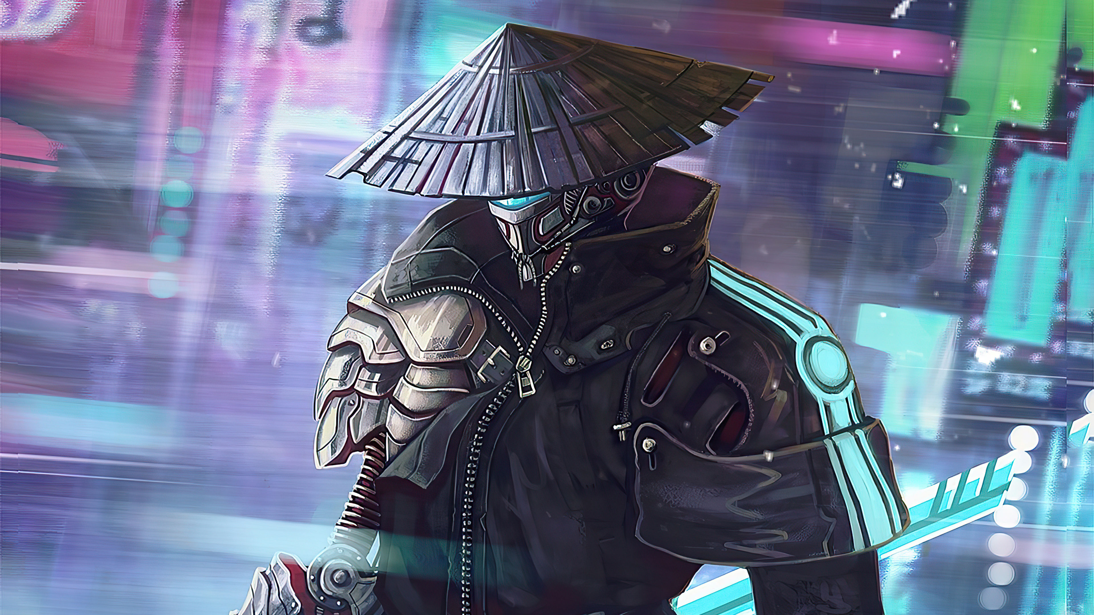 Wallpaper #C3MQgo4BFI5NbQks-hmq25 Sci Fi Cyberpunk 4K Ultra HD Wallpaper by Benjamin Goutte