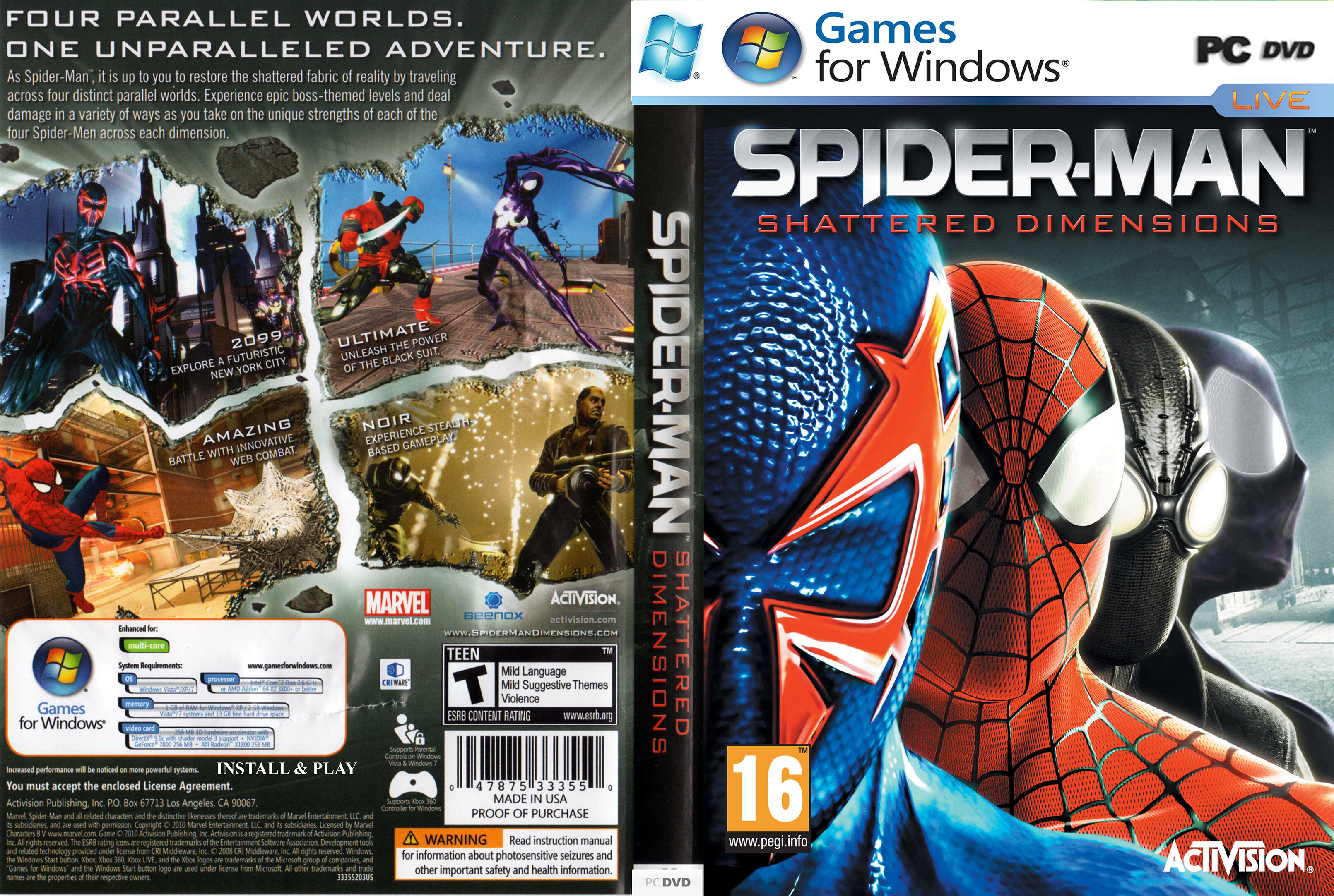 Wallpaper #PWgPGpMBSpphPi3-vhpP111 Spider Man Shattered Dimensions PC Game Offline Lazada