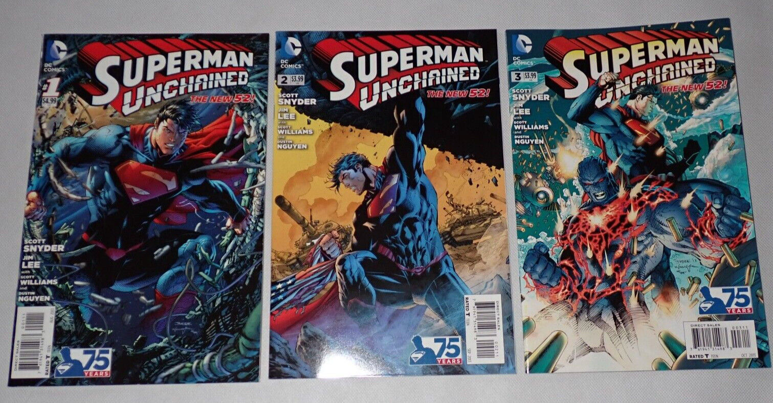 Wallpaper #4vsVhJcBx-Hc5Y20lq6O45 Superman Unchained 1 2 3 DC Comics the New 52 for Sale Scienceagogo