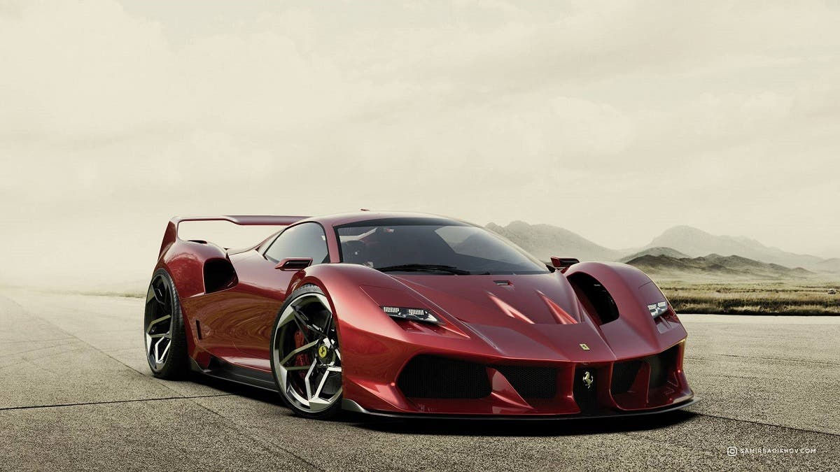 Wallpaper #Q7nI3pIBJvJKYCmEKgfX39 Ferrari F40 Ecco Una Versione in Chiave Moderna Render Clubalfait