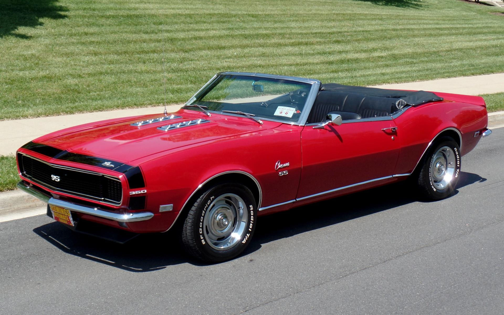 Wallpaper #Oxn_HI8BtGB6xQ78k3a523 1968 Chevrolet Camaro Ss Convertible with Ac