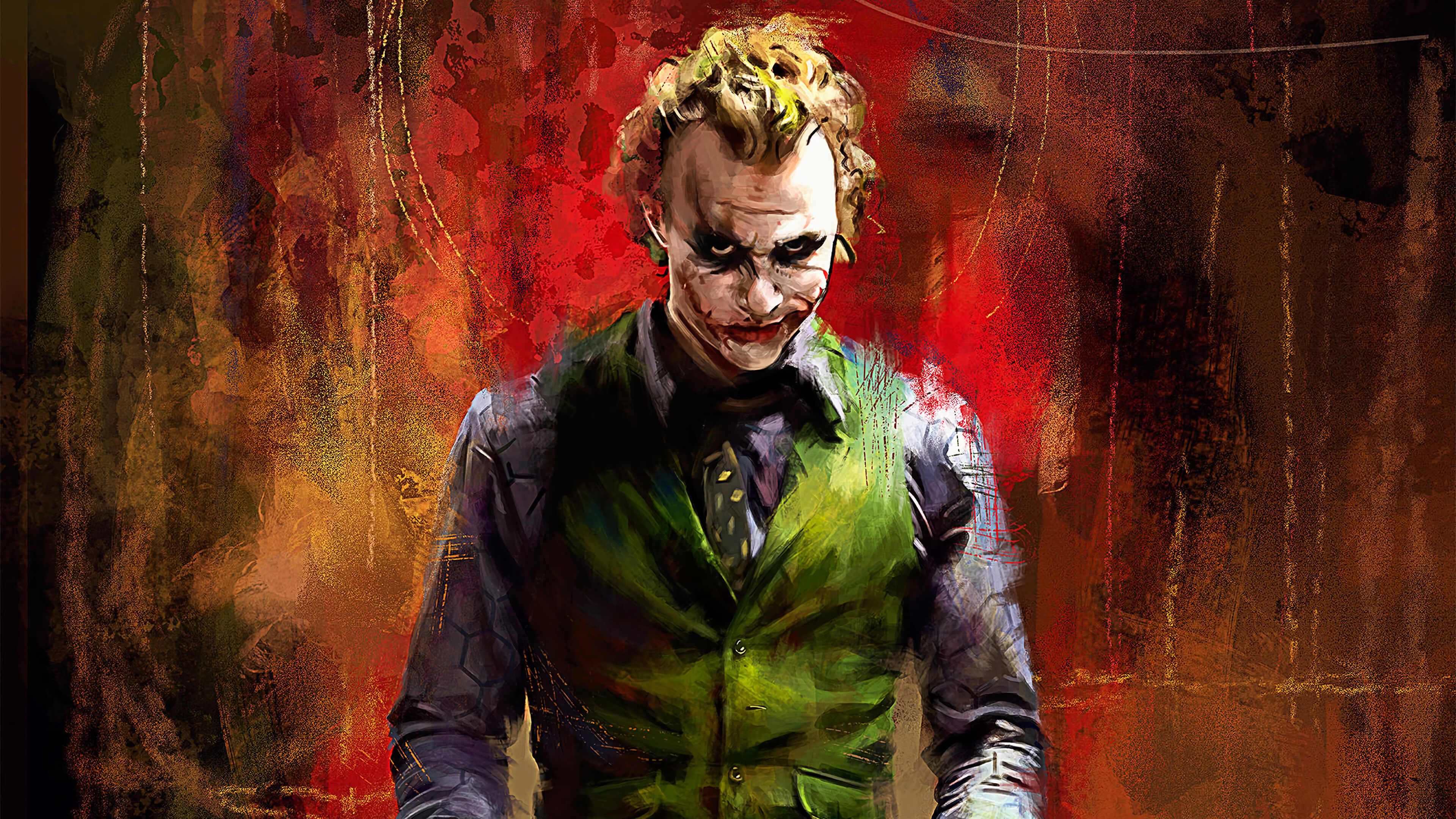 Wallpaper #_32W9I4Bnwiau_P6aA_G18 Joker Wallpaper 4K Heath Ledger 1920x1080 Heath Ledger Laugh Laptop