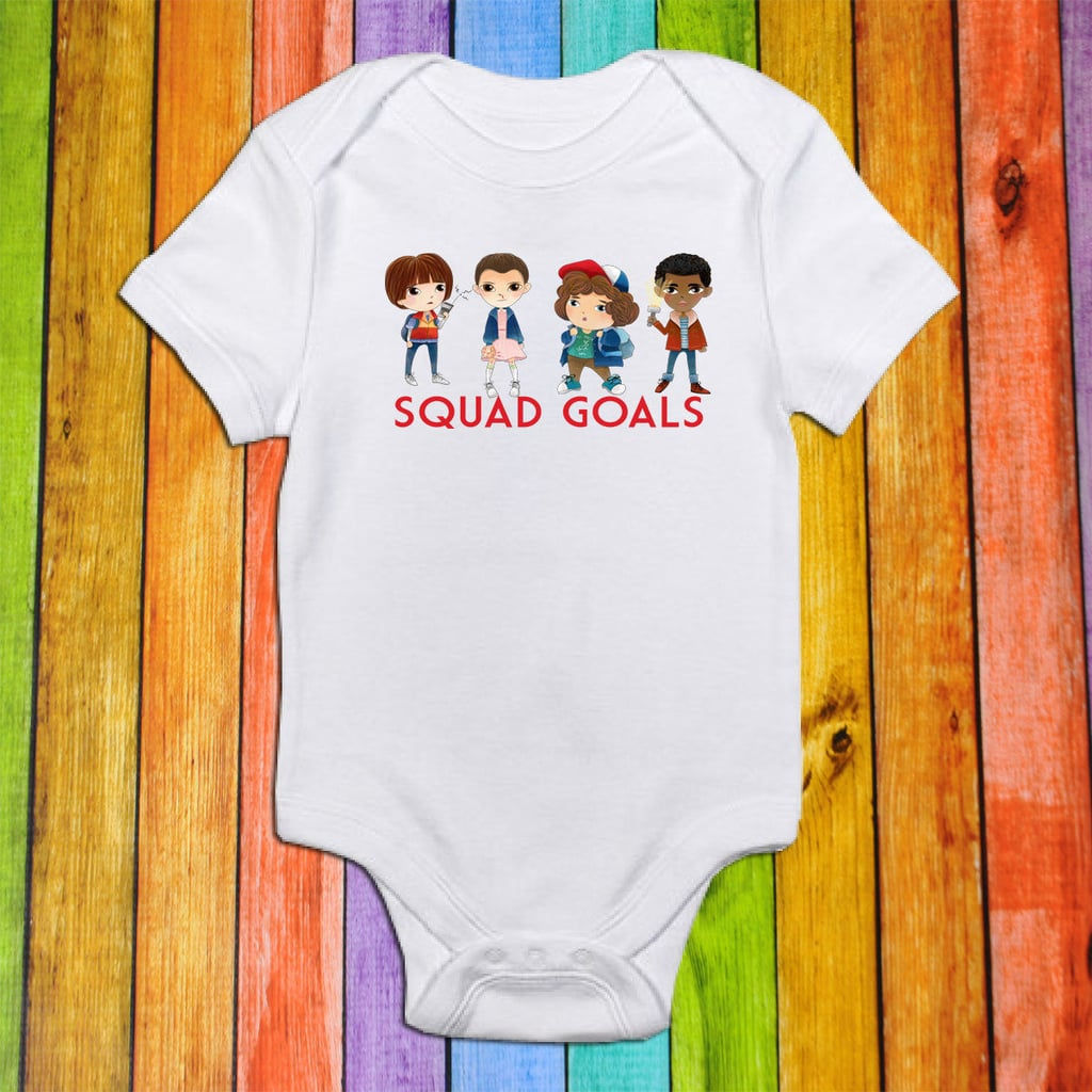 Wallpaper #SGfE65IBSpphPi3-OE7t467 Squad Goals Onesie Stranger Things Baby Gifts Popsugar Family Photo 16