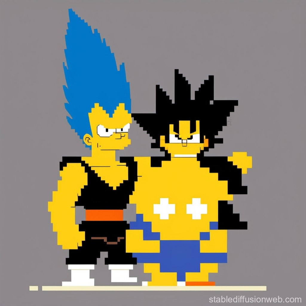 Wallpaper #gqVFOJMBVBiSkHCaoo0k332 Goku vs Homer Simpson Comparison Stable Diffusion Online