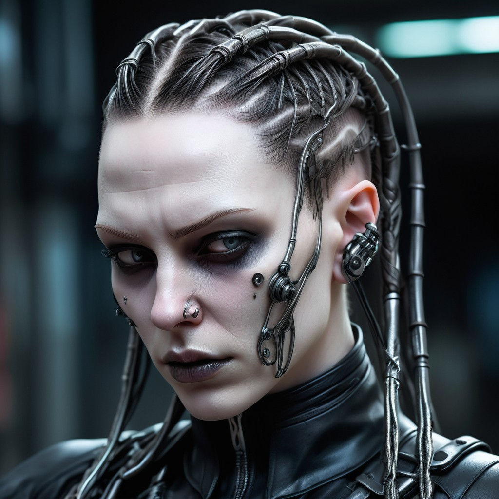 Wallpaper #n512Z5cBkAG5jTCHXbPe28 Cyberpunk Character in a Post Apocalyptic Landscape Stable Diffusion