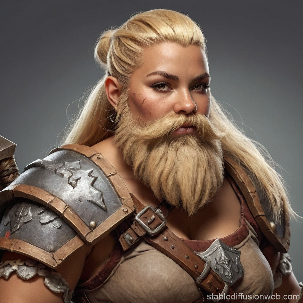 Wallpaper #avA6gJcBi4JM6agGWiFc58 Barbarian Dwarf Woman Portrait Stable Diffusion Online