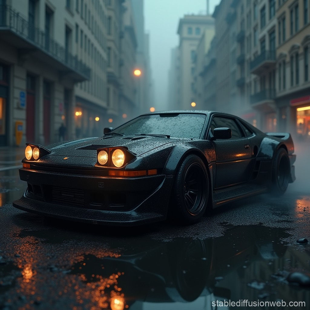 Wallpaper #L22bbJcBycdYOYFTC3Pc95 Cyberpunk Post Apocalyptic Black Car Stable Diffusion Online