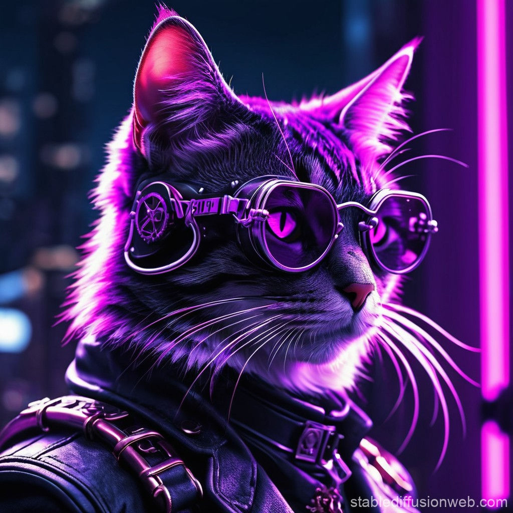 Wallpaper #7m0taJcBycdYOYFTCW82140 Steampunk Cat Illustration Stable Diffusion Online