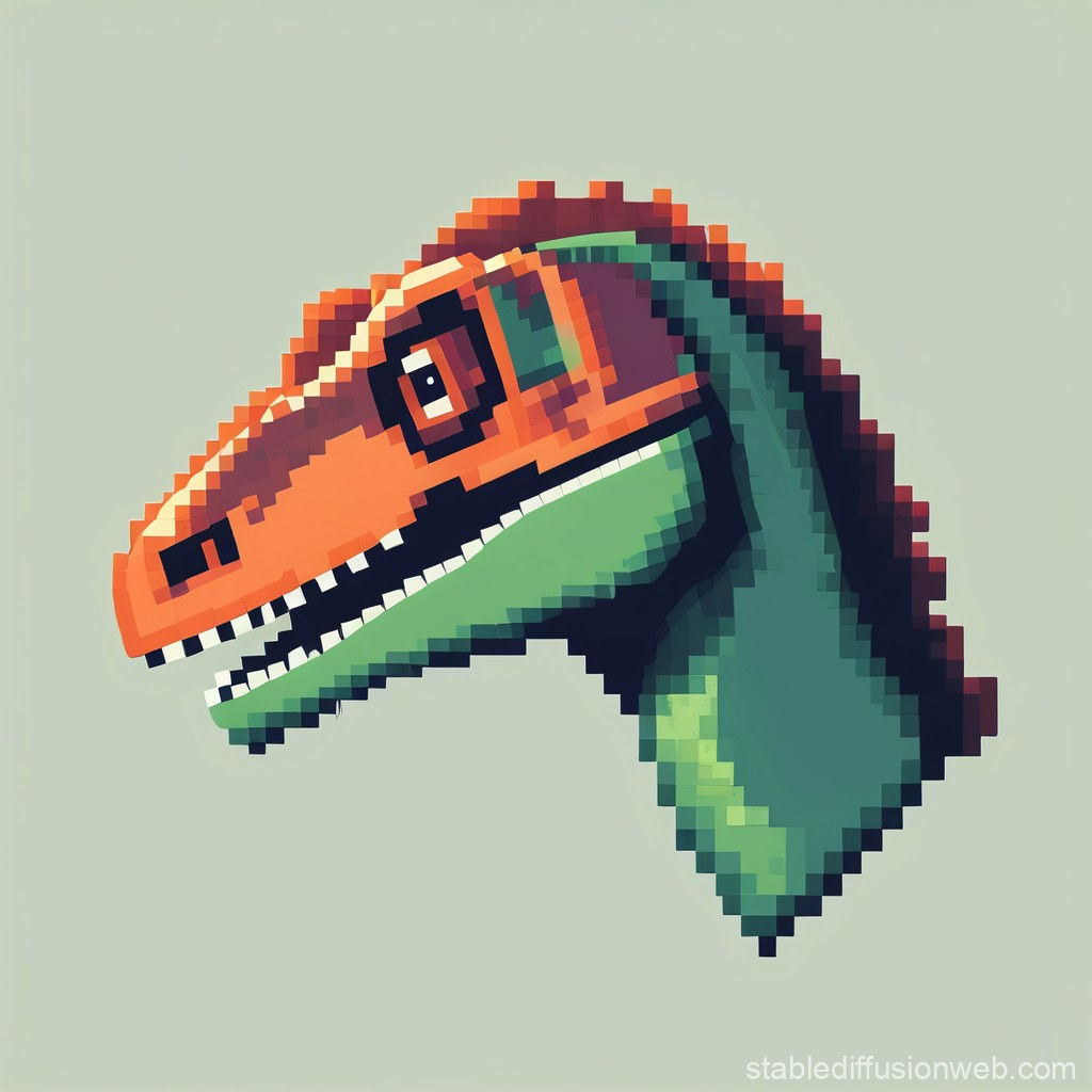 Wallpaper #YVanepcBsd6xcFiEltxK13 Minimalist Pixel Art Dinosaur Head Stable Diffusion Online