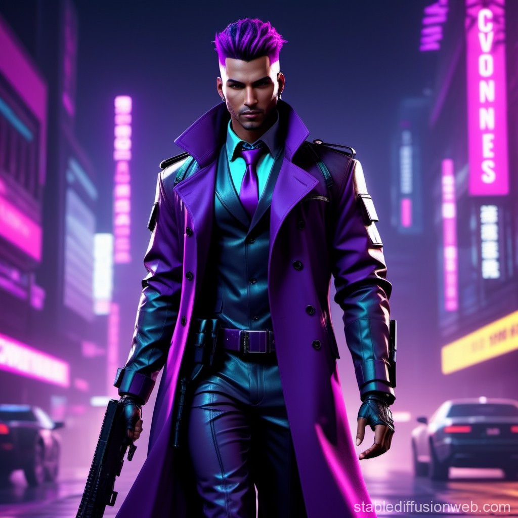 Wallpaper #QKmOiJcBxbDgA0RlFu_E56 Trenchcoat Clad Shadowrun Mercenary Stable Diffusion Online