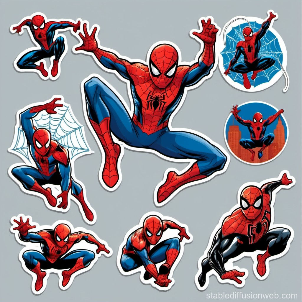 Wallpaper #WRreUZMB1yWOL4qgdoIP157 Spider Man Action Packed Sticker Collection Stable Diffusion Online