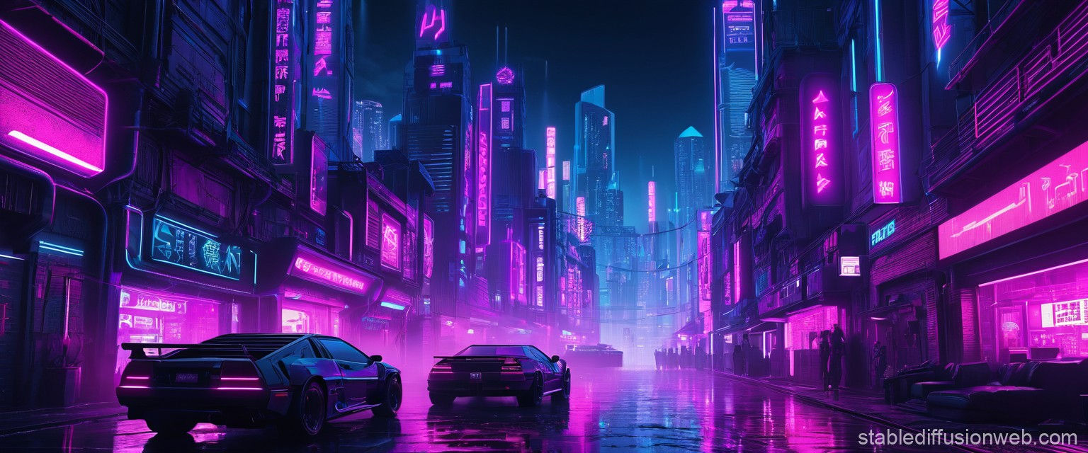 Wallpaper #1bjB1ZIBJvJKYCmEENp9371 Cyberpunk Background Image Stable Diffusion Online