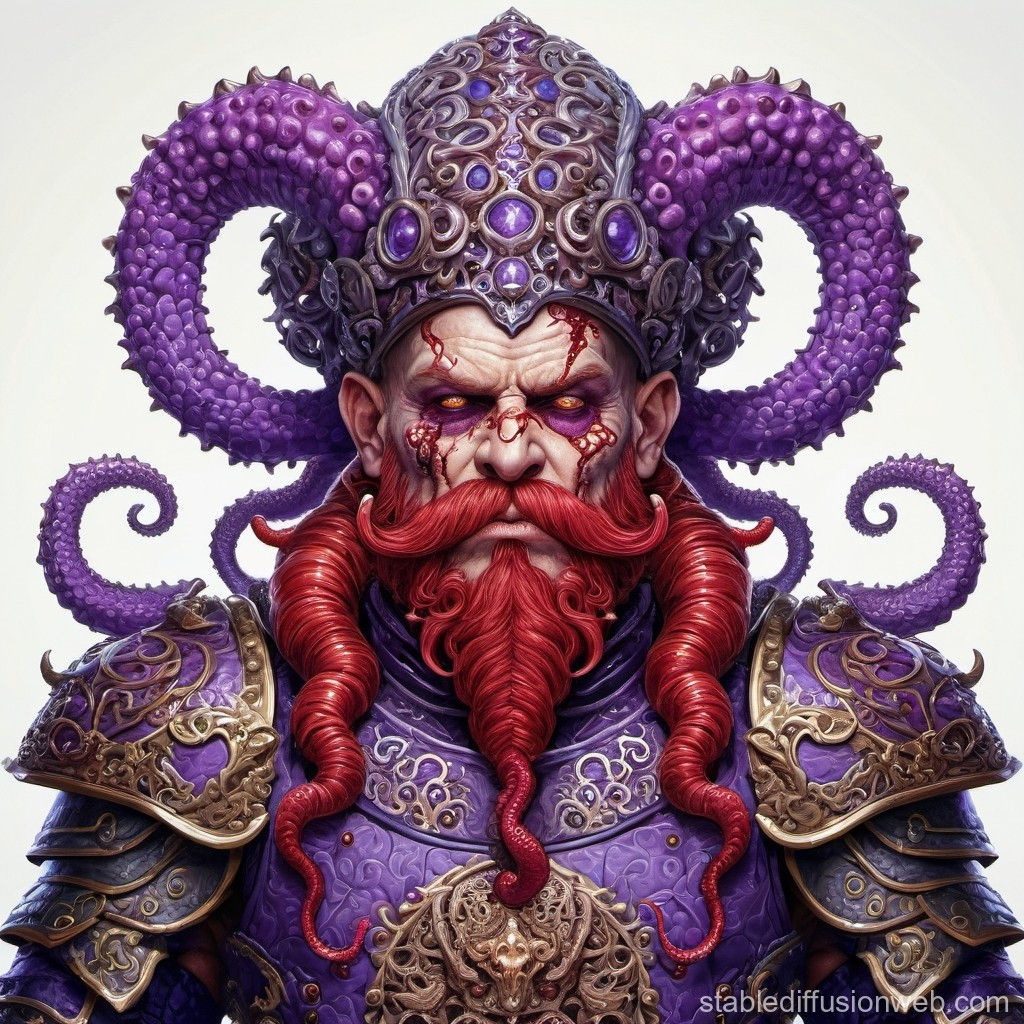 Wallpaper #avA6gJcBi4JM6agGWiFc39 Purple Tentacled Armored Dwarf Zombie Stable Diffusion Online