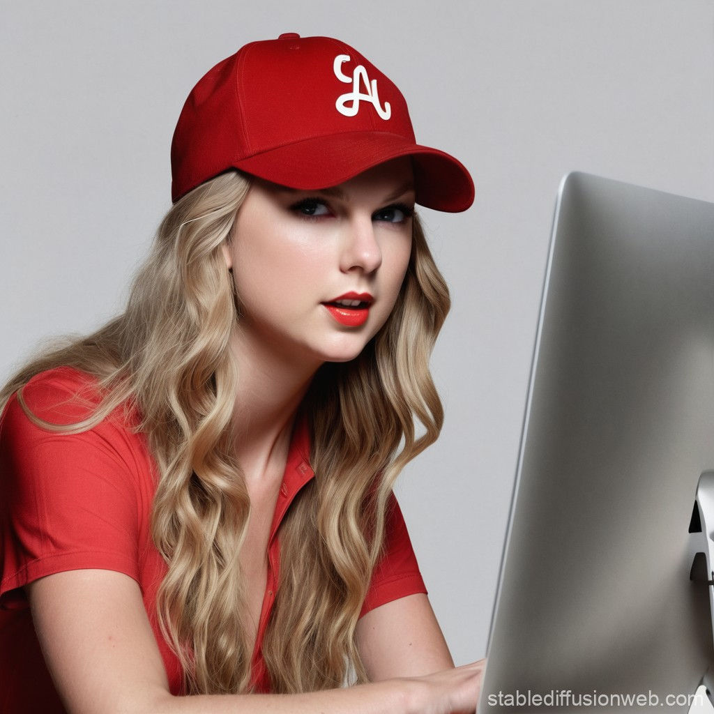 Wallpaper #bdvOXpcBzF5tfotJlOTl191 Taylor Swift Working on iMac Stable Diffusion Online