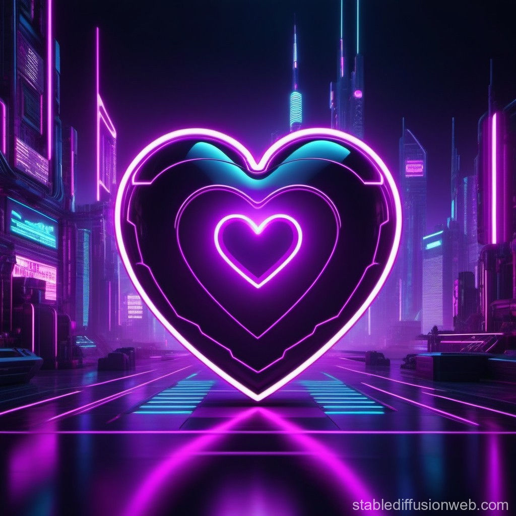 Wallpaper #SzuIb5cBSWmA-tzpLY-L47 Cyberpunk Heart Image Stable Diffusion Online