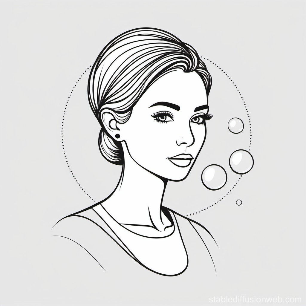 Wallpaper #StV9NpMBY0Iw2JDGdJE0118 Stick Figure Portrait with Bubble Hi Stable Diffusion Online