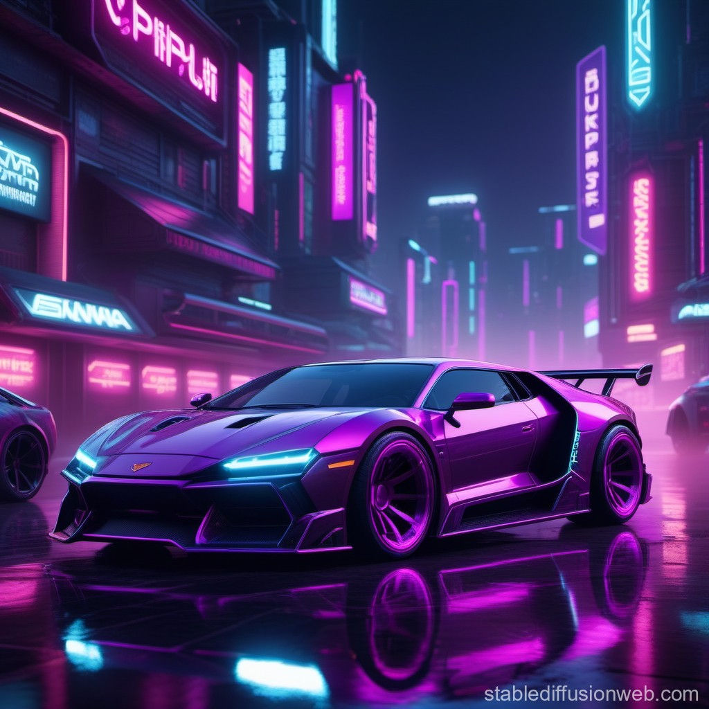 Wallpaper #Nsn-jpcB-VVLIetlVmtC195 Cyberpunk Car Concept Art in Landscape Stable Diffusion Online