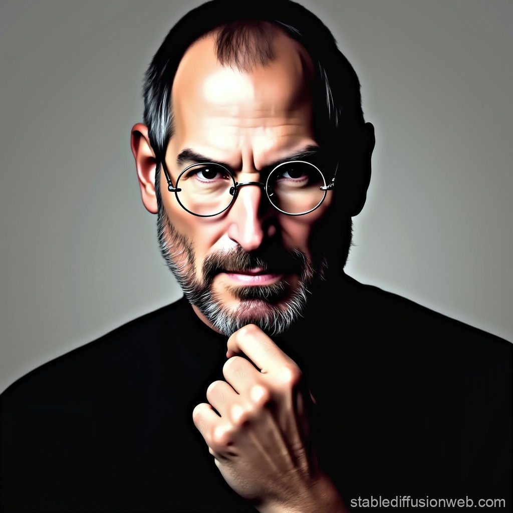 Wallpaper #klb_epcBsd6xcFiEhdxU185 Steve Jobs in a 4K Room Background Stable Diffusion Online