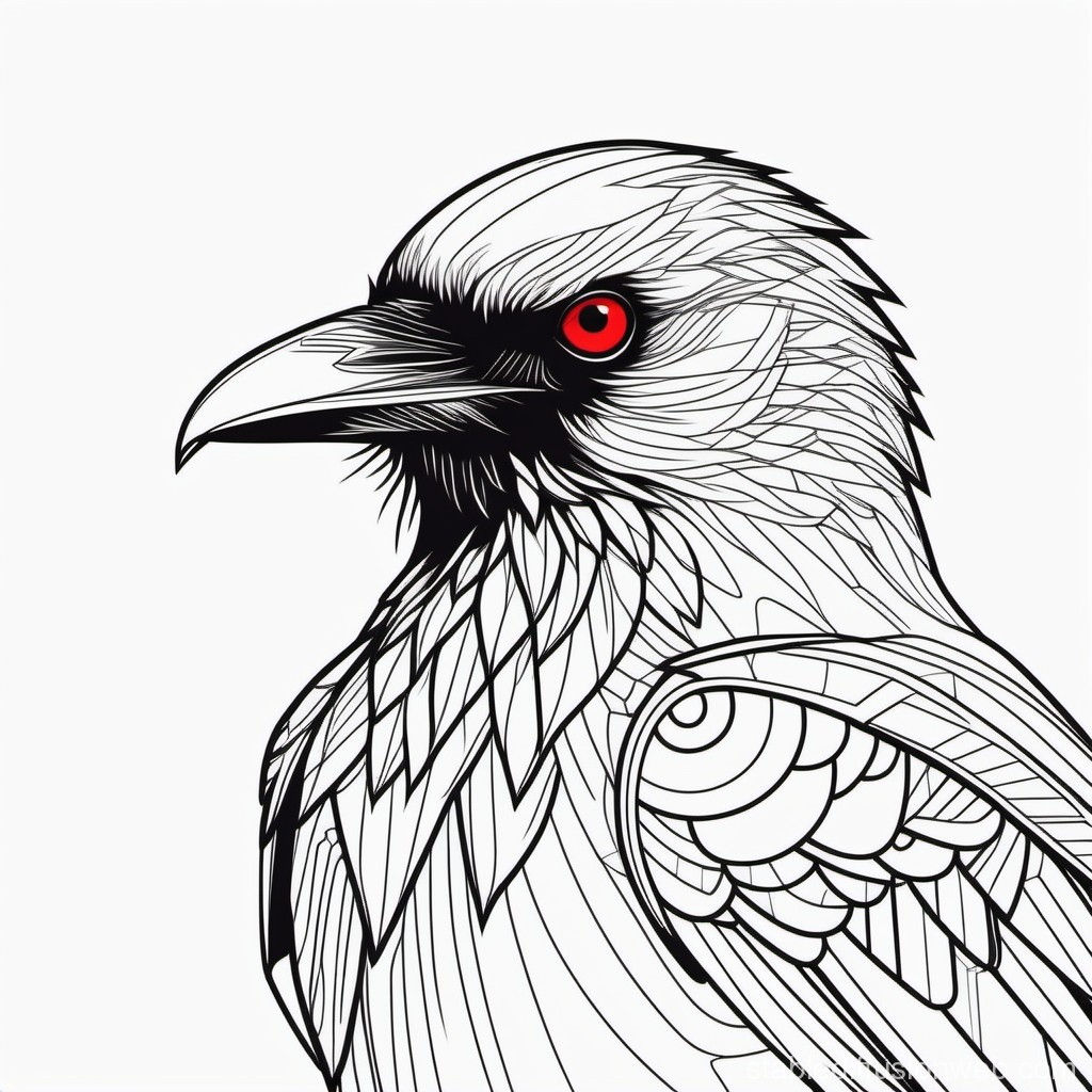 Wallpaper #cDFKNZMB5zzyi_yYTVYy26 Cyberpunk Crow with Crimson Eyes Stable Diffusion Online