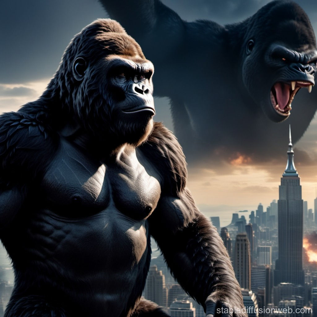 Wallpaper #1u_fTJMBMN-XEVvVqz47205 King Kong with a Sniper Hunting Down Godzilla from Very Distance