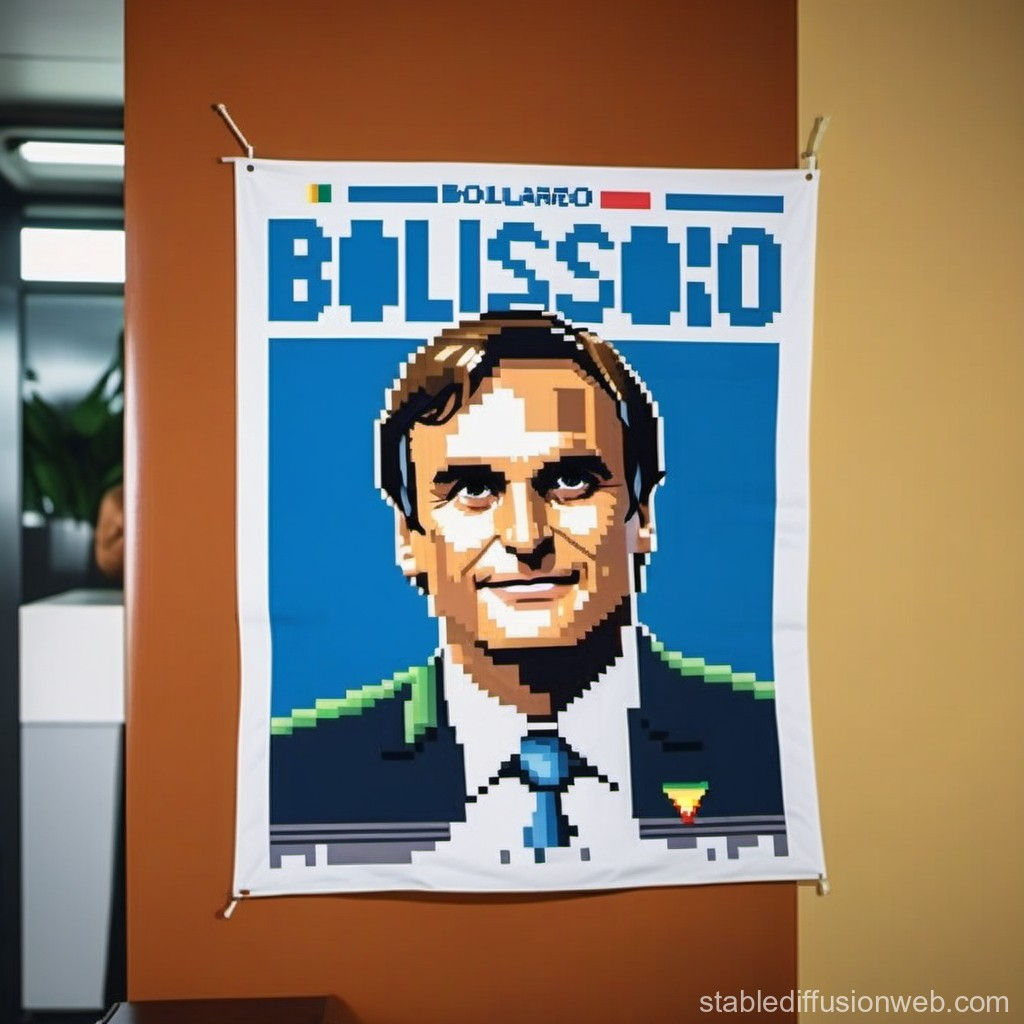 Wallpaper #1Gc765IBSpphPi3-00r6150 Bolsonaro Pixel Art Poster Stable Diffusion Online
